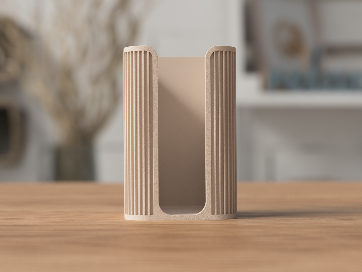 Modern Japandi Cotton Pad Holder - Scandinavian Design