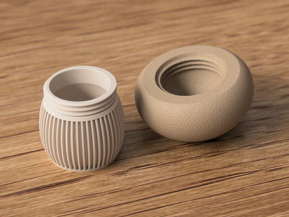 Japandi Mushroom Containers – Modern & Cozy Home Decor