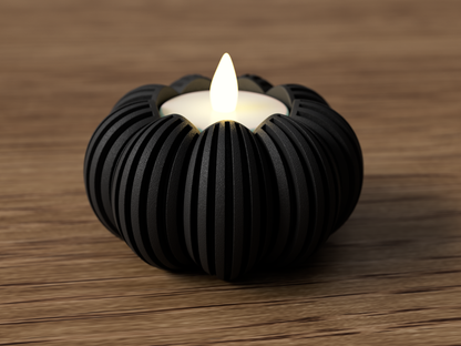 Pumpkin Tea light Holder | Minimalist Elegance for Halloween