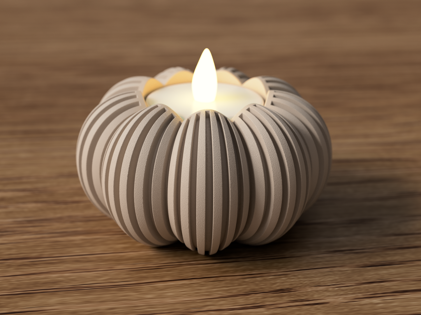 Pumpkin Tea light Holder | Minimalist Elegance for Halloween